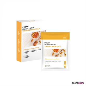 PEKAH Healing Night 13 Bitki Özü ve C Vitamini İçeren Yüz Maskesi(5 Adet)