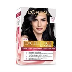Loreal Paris Excellence Creme Saç Boyası 1.01 Derin Siyah