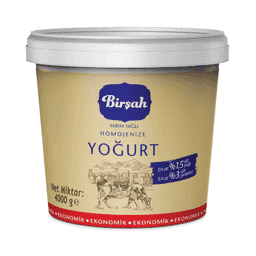 Birşah Yarım Yağlı Yoğurt 4 Kg