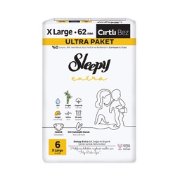 Sleepy Extra XL Çocuk Bezi 62'li  