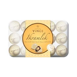 Vince Beyaz Bütün Fındıklı Kutu Çikolata 370 G