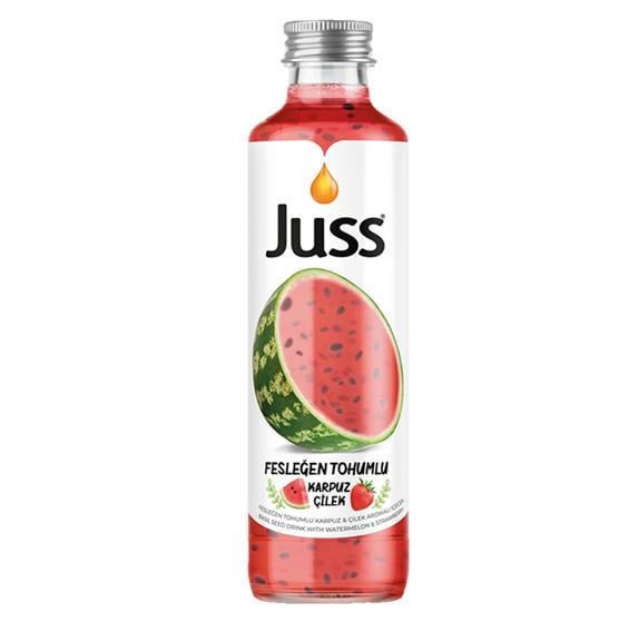 Juss Fesleğen Tohumlu Karpuz ve Çilek Aromalı 250 ml