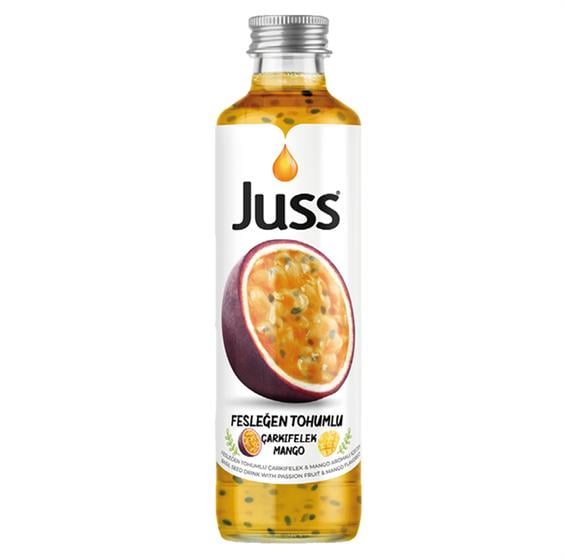 Juss Fesleğen Tohumlu Çarkıfelek ve Mango Aromalı İçeçek 250 ml