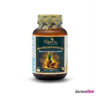 Kiperin Bromelain + Papain 30 Kapsül