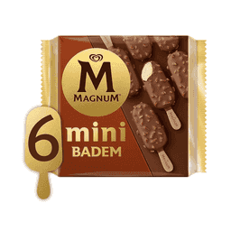 Algida Magnum Mini Classic Badem Beyaz 6 lı 345 ml