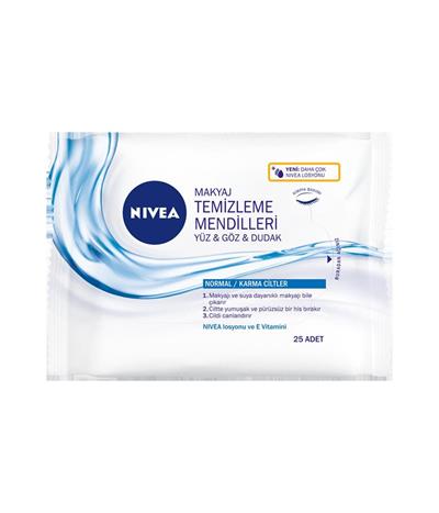 NIVEA VISAGE MAKYAJ TEM.MENDILI K/H 25 LI