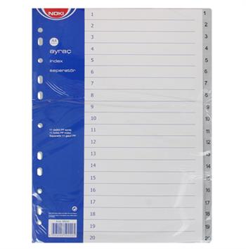 Noki Ayraç İndex Seperatör 1-20 Rakamlı Kod:59020