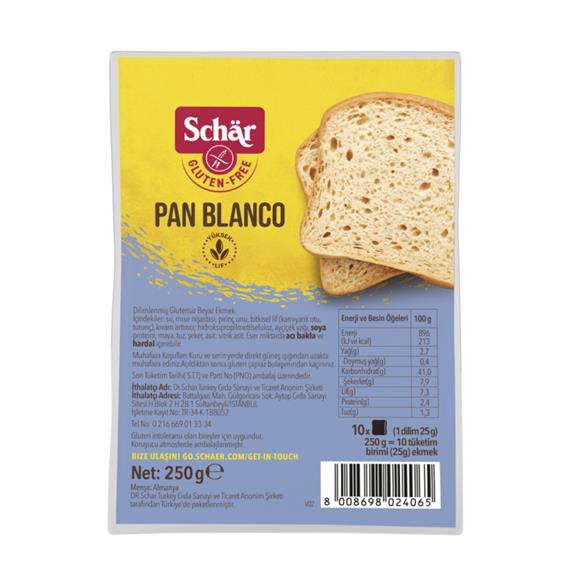 Schar Pan Blanco Dilimli Ekmek 250 gr