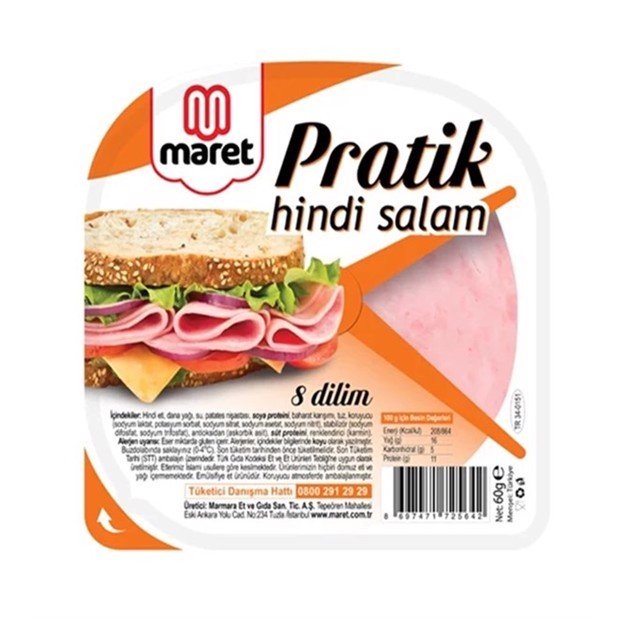 MARET PRATİK HİNDİ SALAM 60GR