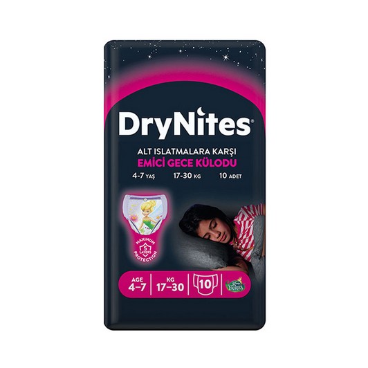 Huggies Dry Nites Emici Gece Külodu Small Kız 10'lu