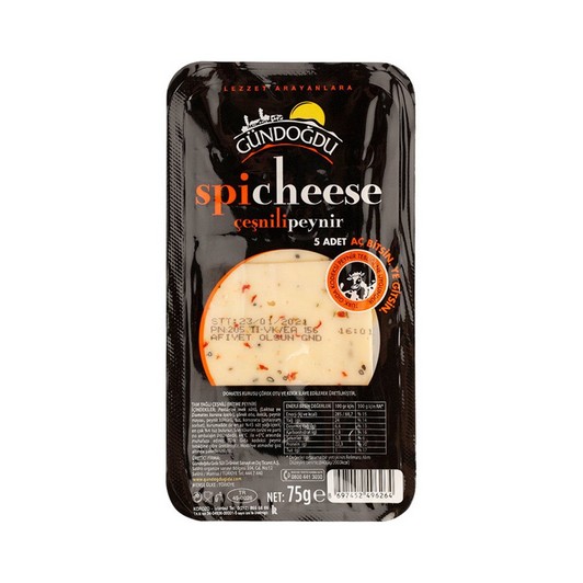 Gündoğdu Spicheese Dilimli Peynir 75 gr