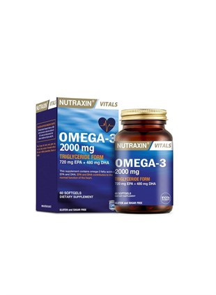 Nutraxin Omega-3 2000 mg 60 Kapsül