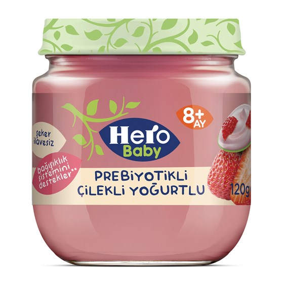 Hero Baby Prebiyotikli Çilekli Yoğurtlu 120 gr