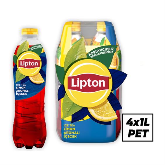 Lipton Ice Tea Limon 4'lü 1 lt
