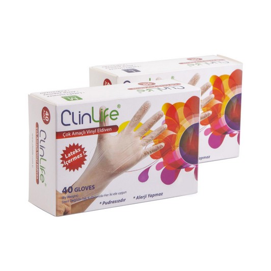 Clin Life Çok Amaçlı Eldiven Orta Boy 40'li