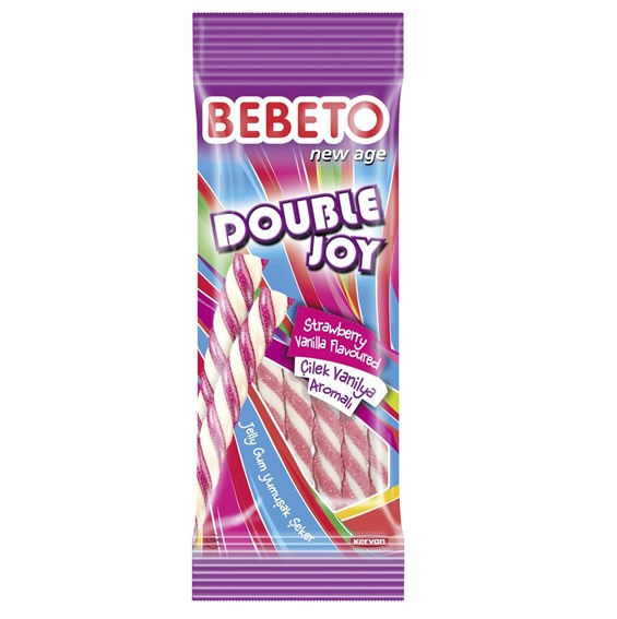 Bebeto Double Joy Çilek Vaninya Aromalı 75 gr