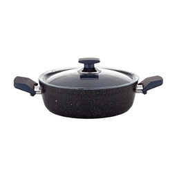 Vivaldi Ezme Granit Basık Tencere 26 cm