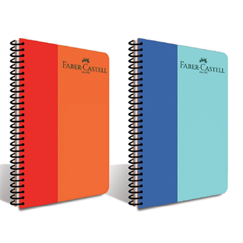Faber Castell A4 160yp Çizgili PP Kapak Bicolor Spiralli Defter