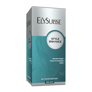 Elysuisse Style Enhance Hidrolize Keratin & Vitamin B Kompleks & Çinko Sıvı Takviye Edici Gıda 500 ml