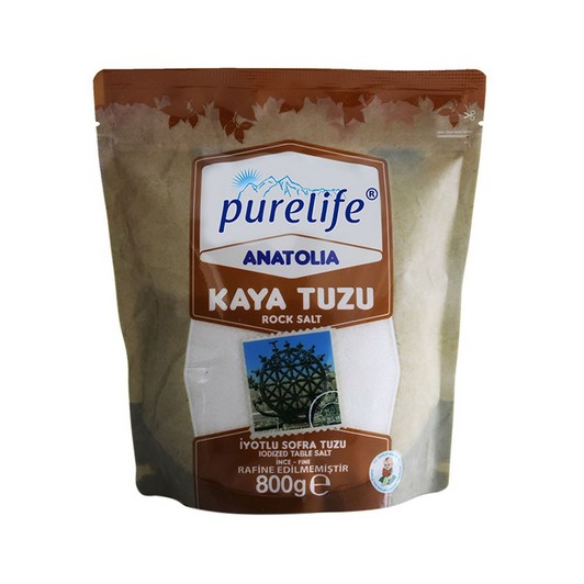Purelife Anatolia İyotlu Kaya Tuzu 800 gr