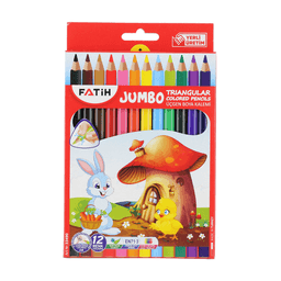 Fatih Üçgen Jumbo Kuruboya 12'li