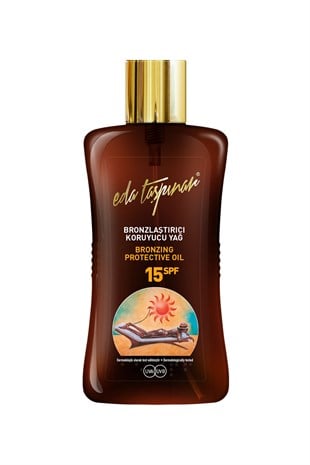 Eda Taşpınar Bronzlaştırıcı Koruyucu Yağ SPF15 200 ml