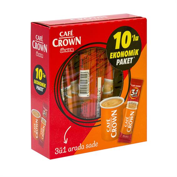 Cafe Crown 3'ü 1 Arada Sade 140 gr 10'lu