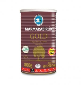 Marmarabirlik Gold Az Tuzlu  Siyah Zeytin 800 gr