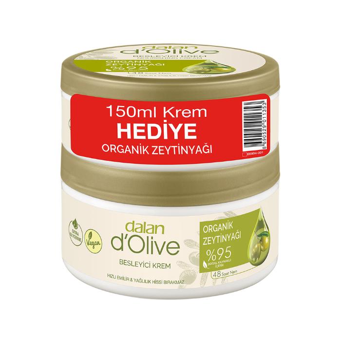Dalan D Olive Organik Zeytinyağı Besleyici Krem 250 ml + 150 ml