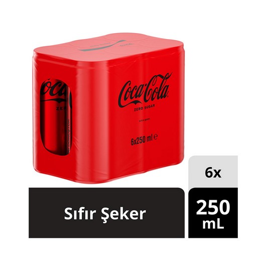 Coca Cola Şekersiz 6x250 ml