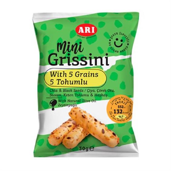 Arı Grissini Ekşi Maya Çok Tohumlu 100 gr