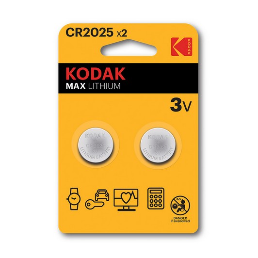 Kodak Pil Düğme 2li CR2025 