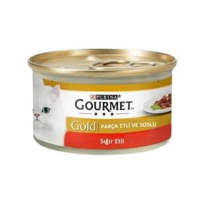 GOURMET GOLD PARÇA SIGIR ETLI KEDI YAS MAMA 85g