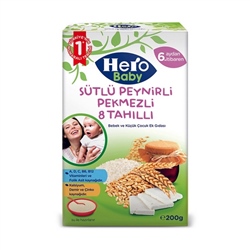 Hero Baby Sütlü Peynirli Pekmez 8 Tah. Mama 200 gr