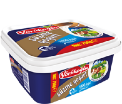 Yörükoğlu Süzme Yoğurt Tam Yağlı 750 Gr