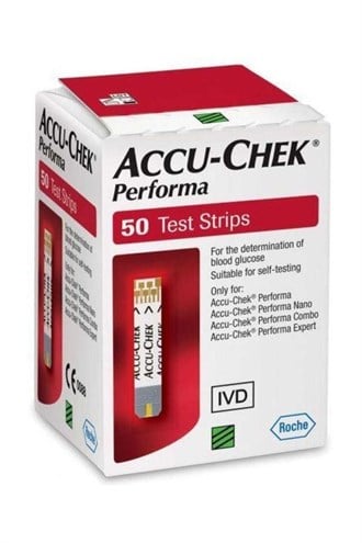 Accu Check, Chek Performa Nano Strip 50'lik Şeker Ölçüm Stribi