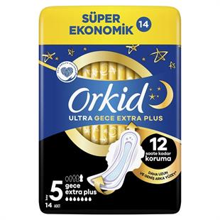 Orkid Ultra Gece Extra Plus No: 5 14'lü