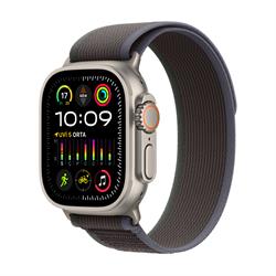 Apple Watch Ultra 2 GPS + Cellular 49mm Titanyum Kasa ve Mavi / Siyah Trail Kordon (S/M) - MRF53TU/A