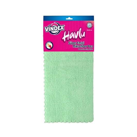 Vindex Mikrofiber Süper Emici Havlu Bez Tekli