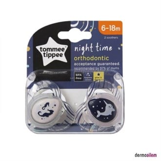Tommee Tippee Night Time Emzik 2 Adet 6-18 Ay Deniz Atı-Balık