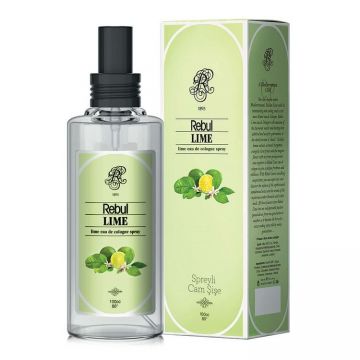 Rebul Lime Akdeniz Serinliği Sprey Kolonya Cam Şişe 100 ml