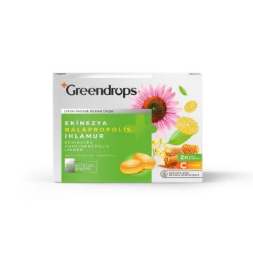Green Label Greendrops Ekinezya & Bal & Propolis & Ihlamur 24 Bitkisel Drops 62 Gr