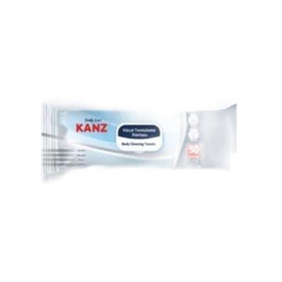 KANZ  VÜCUT TEMIZLEME HAVLUSU XL 50 LI