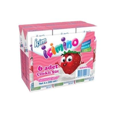 IÇIMINO SÜT 180ml*6 LI ÇILEKLI