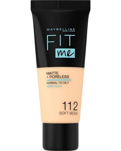 Maybelline New York Fit Me Matte Poreless Fondöten - 112 Soft Beige