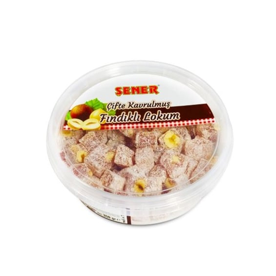 Şener Çifte Kavrulmuş Fındıklı Lokum 350 gr