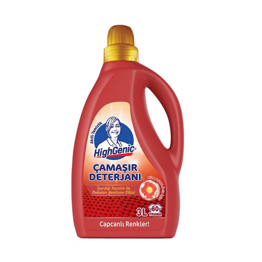 Highgenic Bakım Sıvı Çamaşır Deterjanı 3 lt Renkli
