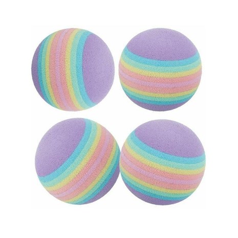 Trixie Kedi Oyuncağı Renkli Top 3,5cm