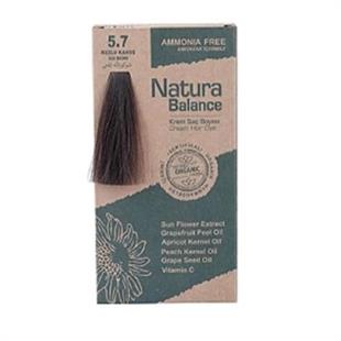 Natura Balance Organik Krem Saç Boyası 60 ml - 5.7 Buzlu Kahve