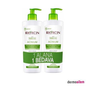 Bioxcin Acnium Sebum Dengeleyici Yüz Yıkama Jeli 500 ml + 500 ml Avantaj Paket